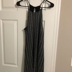 Black strappy mini dress